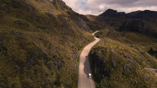 road to loja city in the ecuador