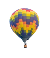 Fotobehang Hot air balloon isolated © littlestocker
