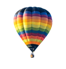 Deurstickers Ballon Hot air balloon isolated