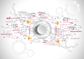 Obraz premium communication technology high tech concept abstract background image