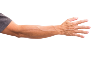Man hand isolated