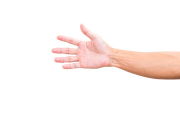 Man hand isolated