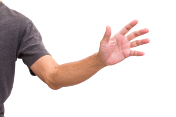 Man hand isolated