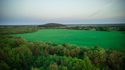 summer landscape in rural areas