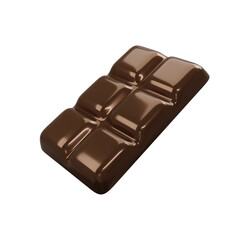 Chocolate Bar isolated on white background 3d render
