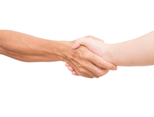 Hand shaking isolated