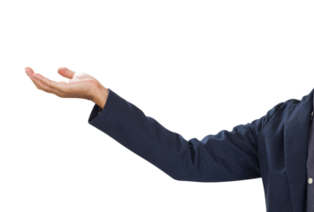 Businessman hand isolated