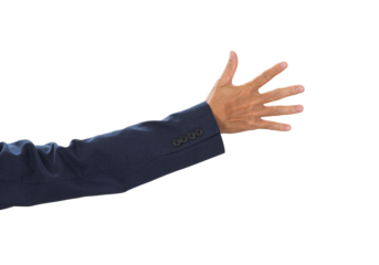 Businessman hand isolated