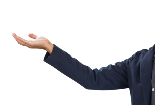 Businessman hand isolated