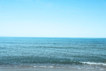 Fototapeta na wymiar Beautiful view of sea on sunny day