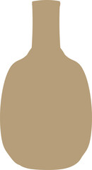 Aesthetic vase shape nordic element, minimal vase illustration