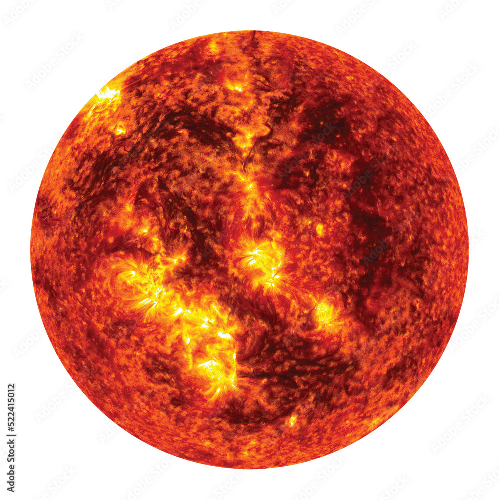 Wall mural sun on space background. elements of this image furnished by nasa.