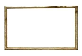 wooden photo frame on transparent background png file