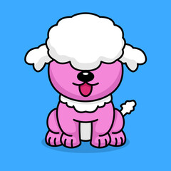 Vector illustration of a cute and adorable puppy