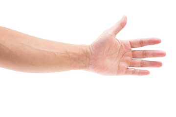 Man hand isolated