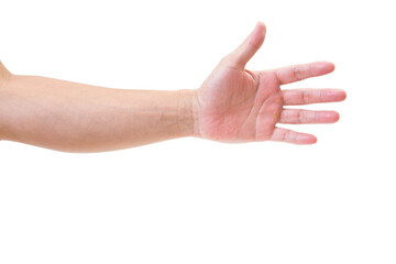 Man hand isolated