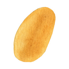 Wheat seeds ripe watercolor hand drawn illustration. Image of agricultural cereal on isolated background. Ingredient for cooking porridge and for menu design.