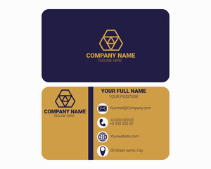 Vector Graphic of Business Card Design, With modern color scheme. Perfect to Use for Corporate Identity, Personal Identity and etc