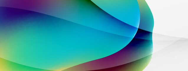 Abstract background. Fluid gradient color wave template for wallpaper, banner, background or landing