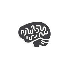 Human brain vector icon