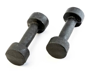 Weights, dumbbells and bodybuilding. Sport