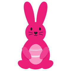 Cute rabbit character, Easter bunny