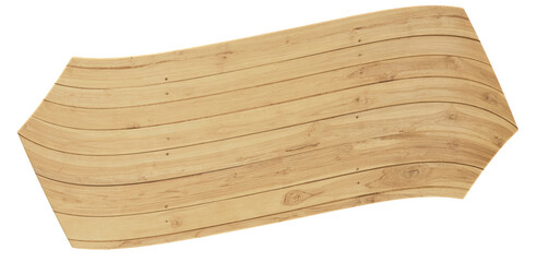 Wooden sign 3d render