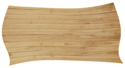 Wooden sign 3d render