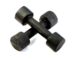 Weights, dumbbells and bodybuilding. Sport