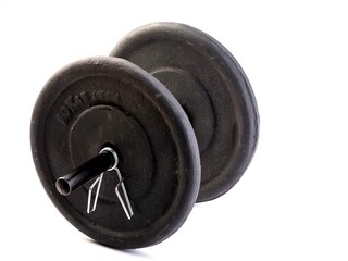 Weights, dumbbells and bodybuilding. Sport