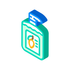 soap shampoo olive isometric icon vector. soap shampoo olive sign. isolated symbol illustration