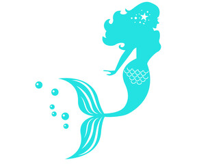 Beautiful young mermaid