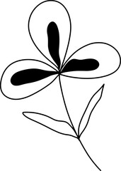 forest fern eucalyptus art foliage natural
leaves herbs inline style. Decorative beauty, elegant illustration 