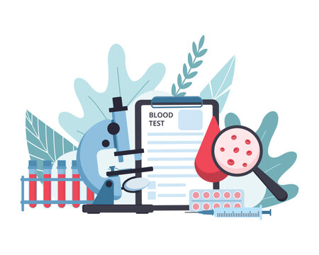 Blood test concept. HIV, AIDS World Day, disease awareness concept.