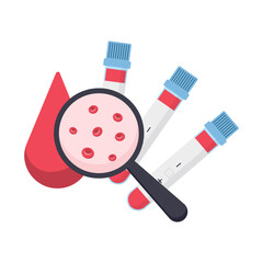 Blood test concept. HIV, AIDS World Day, disease awareness concept.