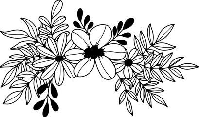 forest fern eucalyptus art foliage natural
leaves herbs inline style. Decorative beauty, elegant illustration 