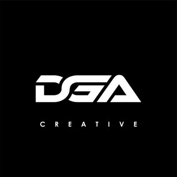 DGA Letter Initial Logo Design Template Vector Illustration