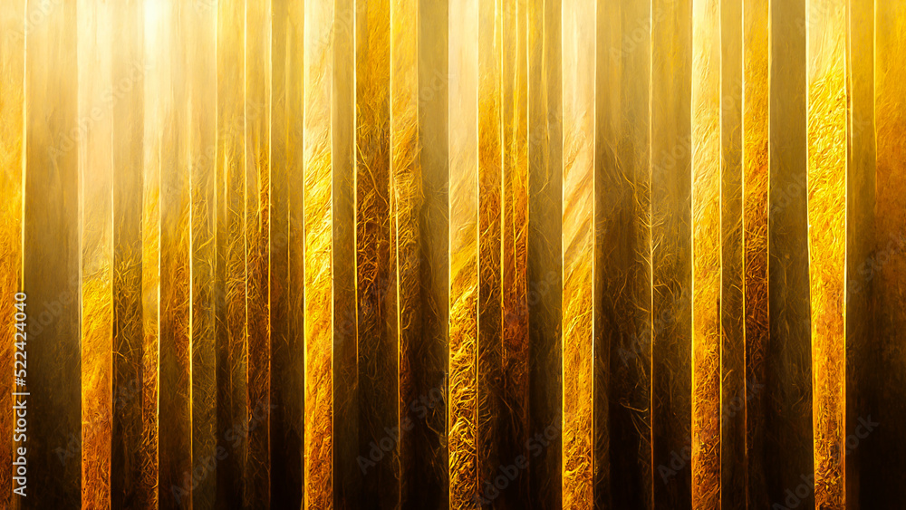 Poster 3d render gold abstract background with soft glowing backdrop texture for christmas and valentine.