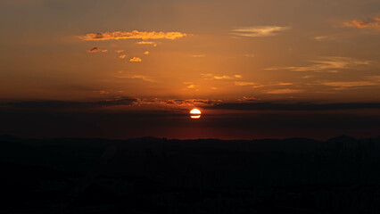 Obraz premium 석양이 지는 모습