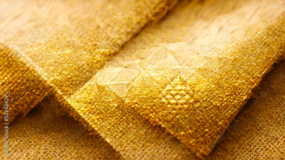 Poster 3d render gold abstract background with soft glowing backdrop texture for christmas and valentine.