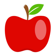 Red Apples with Leaf design