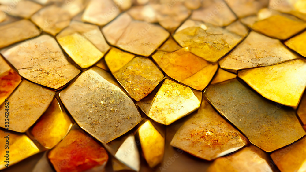 Poster 3d render gold abstract background with soft glowing backdrop texture for christmas and valentine.