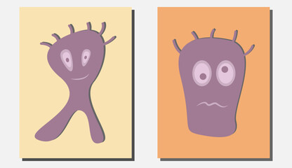 Abstract cubism face art for wall decoration