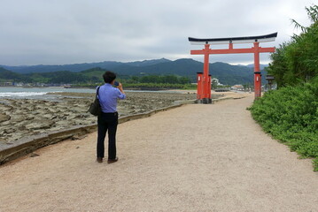 青島神社　参道　鳥居