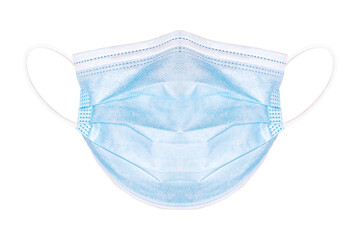 Medical protective mask isolated on white background