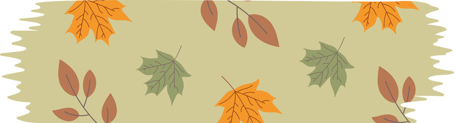 washi tape autumn concept drawing 