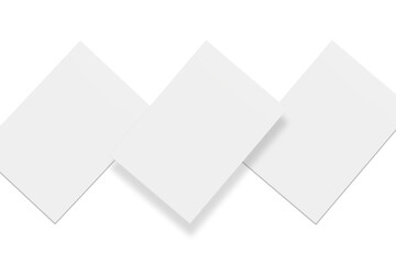 Blank paper illustration for mockup. Flyer or poster. 3D Rendering.