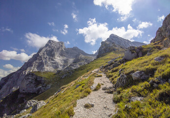 Fototapeta premium Appennini mountains, Italy - The mountain summit of central Italy, Abruzzo region, above 2500 meters