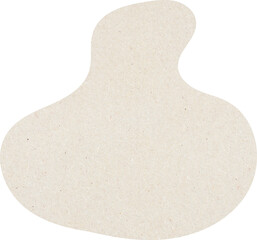Organic Blob Shapes with paper texture, Beige color Organic Shapes