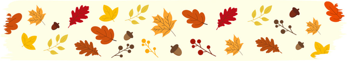 Washi Tape for design, Autumn fall concept